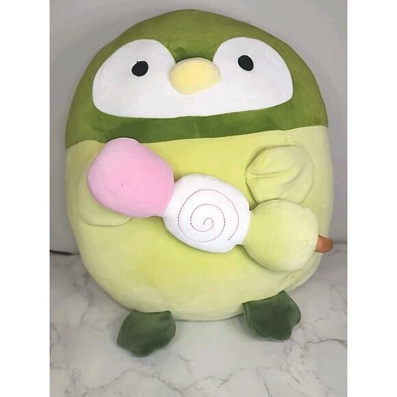 Takashoji Green Penguin With Ice Cream Large 16 Inch Plush - Picture 1 of 8